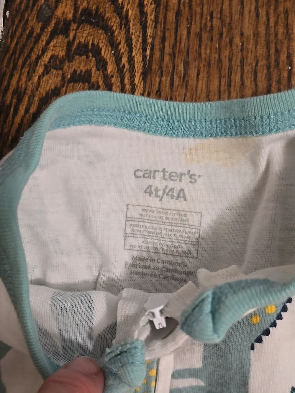 🌟7/25$ Carter's3 Piece 4t Cozy Zipper Sleepwear